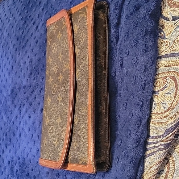 Price Drop!!! Authentic Louis Vuitton LV Cluch Pochette Dame GM Brown Monogram - Picture 12 of 14